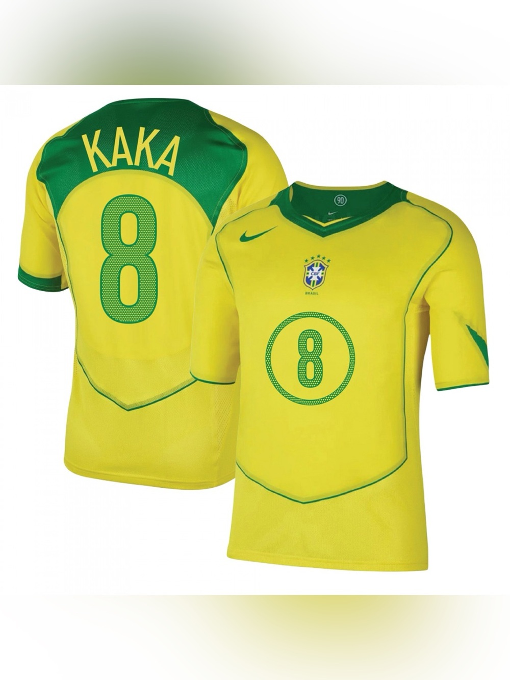 Kaka Brazil 2004 Retro Men’s Soccer Jersey Home World Cup ⚽️💯 🔥Fast Shipping